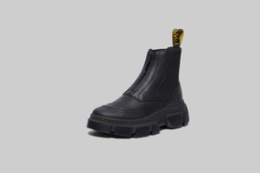 Dr. Martens DMXL Zip Chelsea Leather Boots - 41070001 Western Pattern Abrasion   Resistant