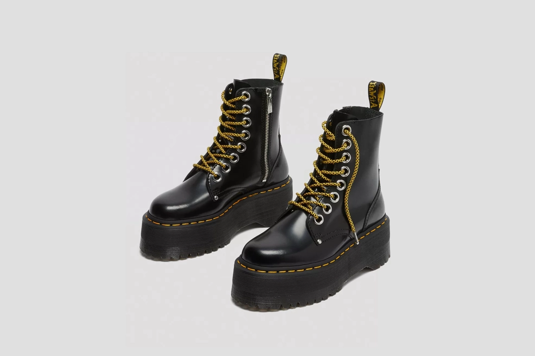 Dr. Martens Jadon Max Buttero Leather Platform Boots - 25566001 Avant Mood Steel Cap