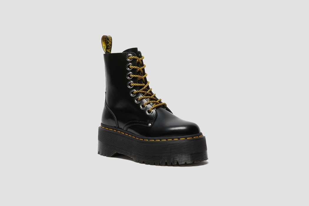 Dr. Martens Jadon Max Buttero Leather Platform Boots - 25566001 Snow Day