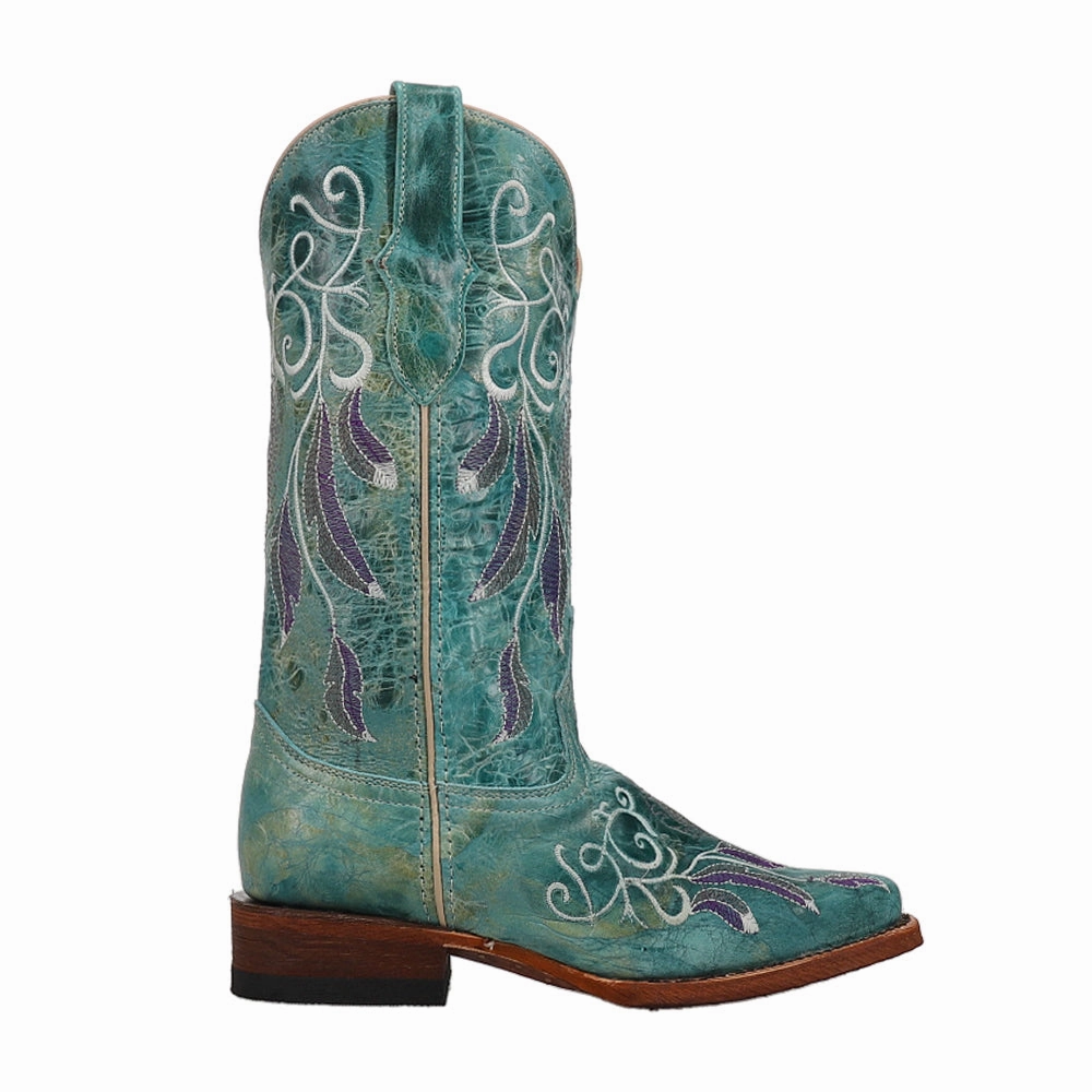 Street Utility Country Soul Dreamer Embroidered Narrow Square Toe Cowboy Boots