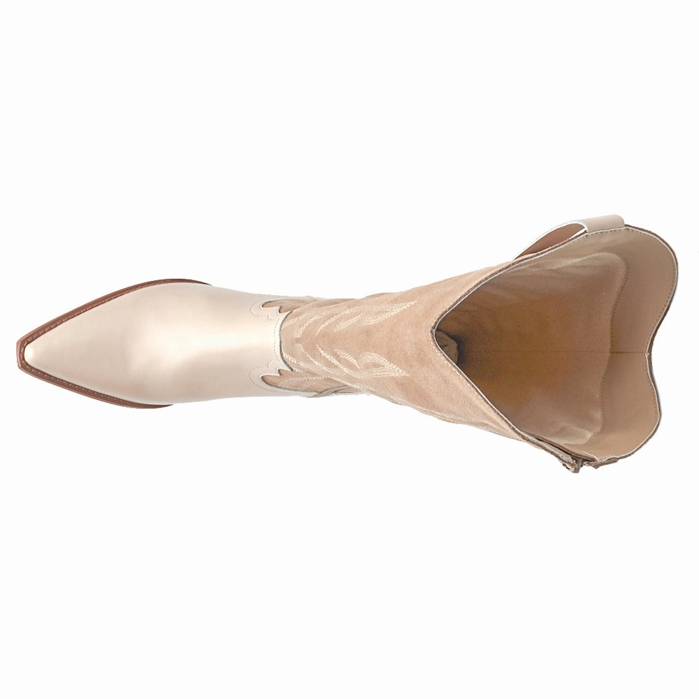 Athletic Edge Alpine Embroidered Snip Toe Zippered Cowboy Boots