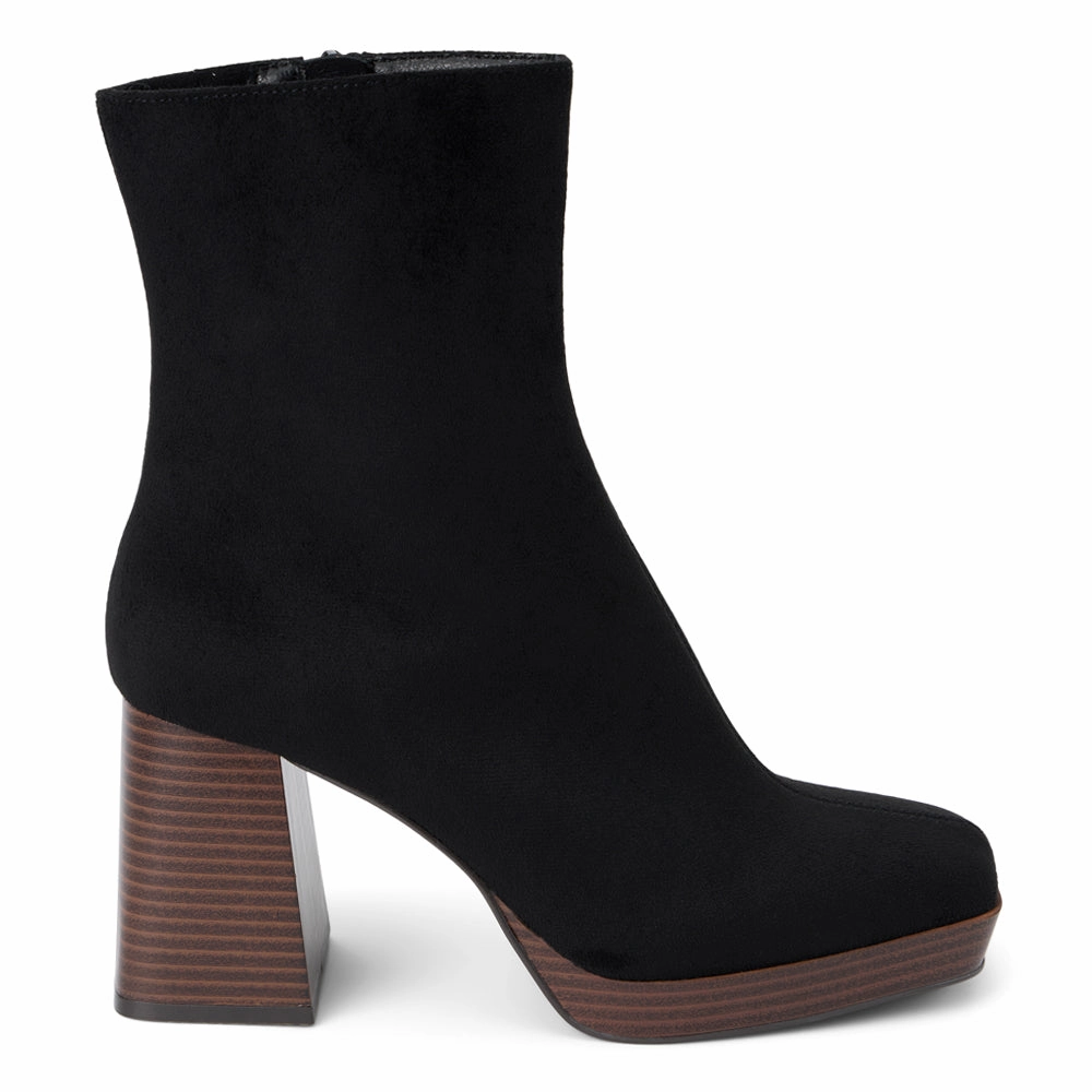Running Duke Square Toe Platform Zippered Boots