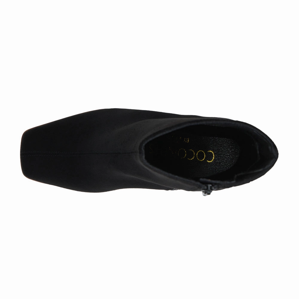 Duke Square Toe Platform Zippered Boots Protective Lining