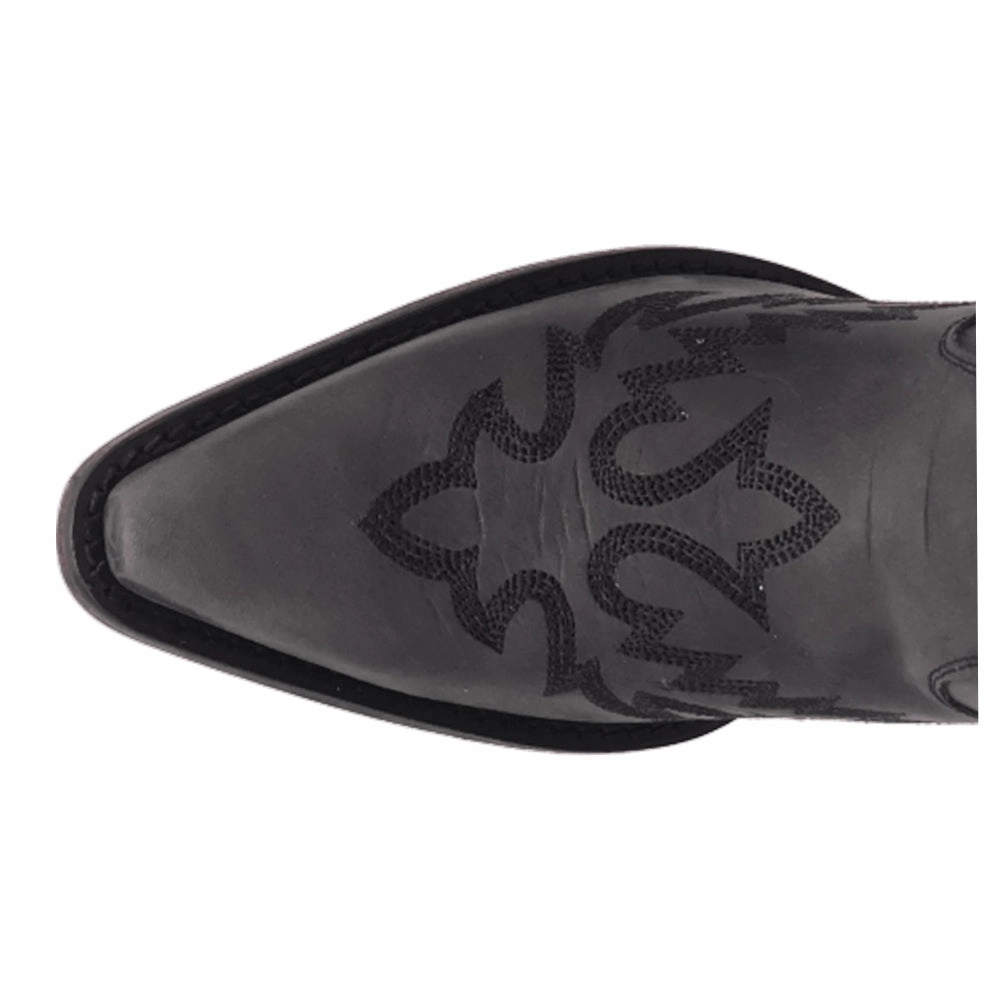 Slip-On Style Rocky Top Embroidered Pointed Toe Cowboy Booties