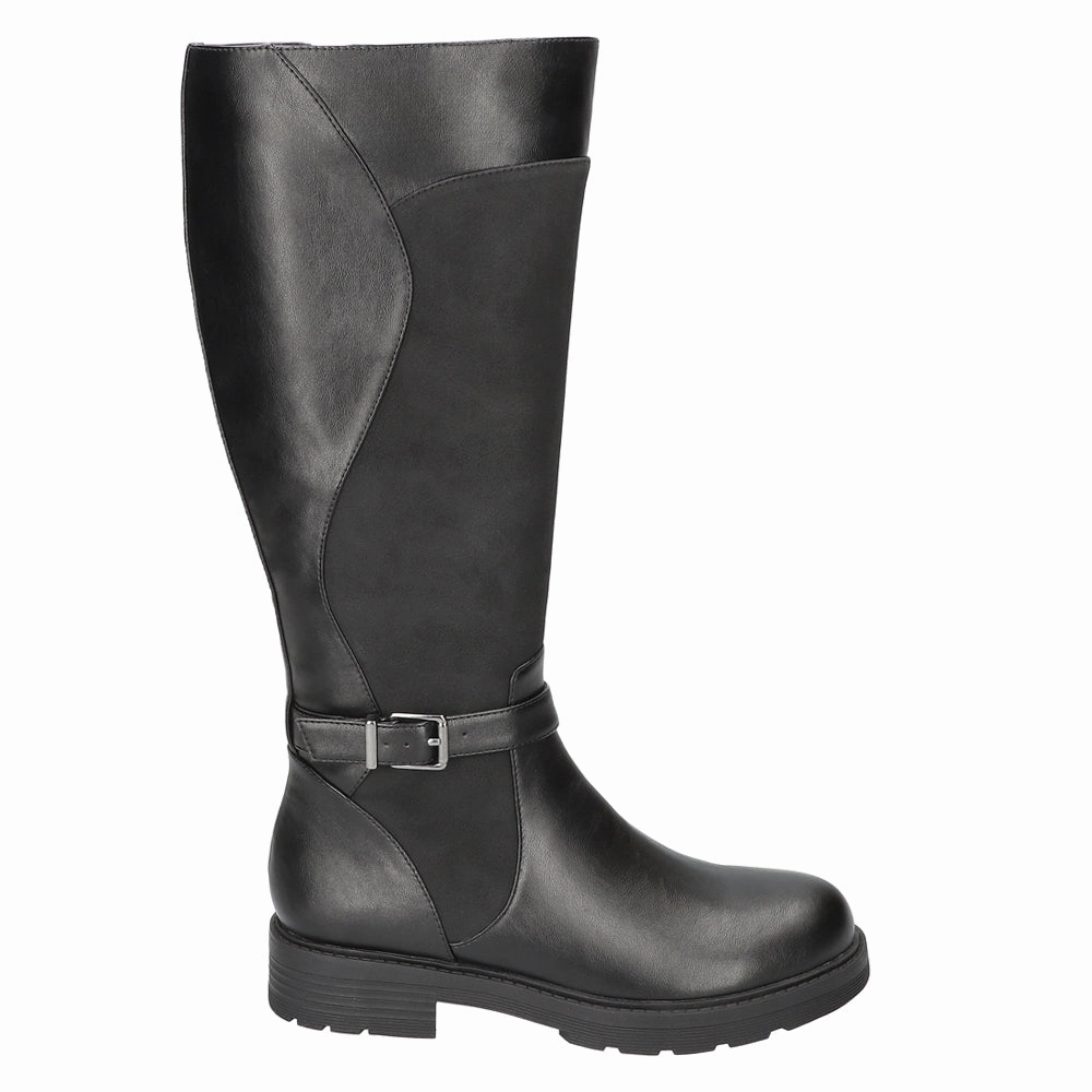 Shock Diffusing Heel Erica Round Toe Zippered Boots