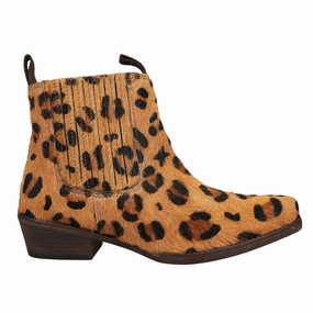 Zip Fast Dustt II Leopard Square Toe Pull On Booties