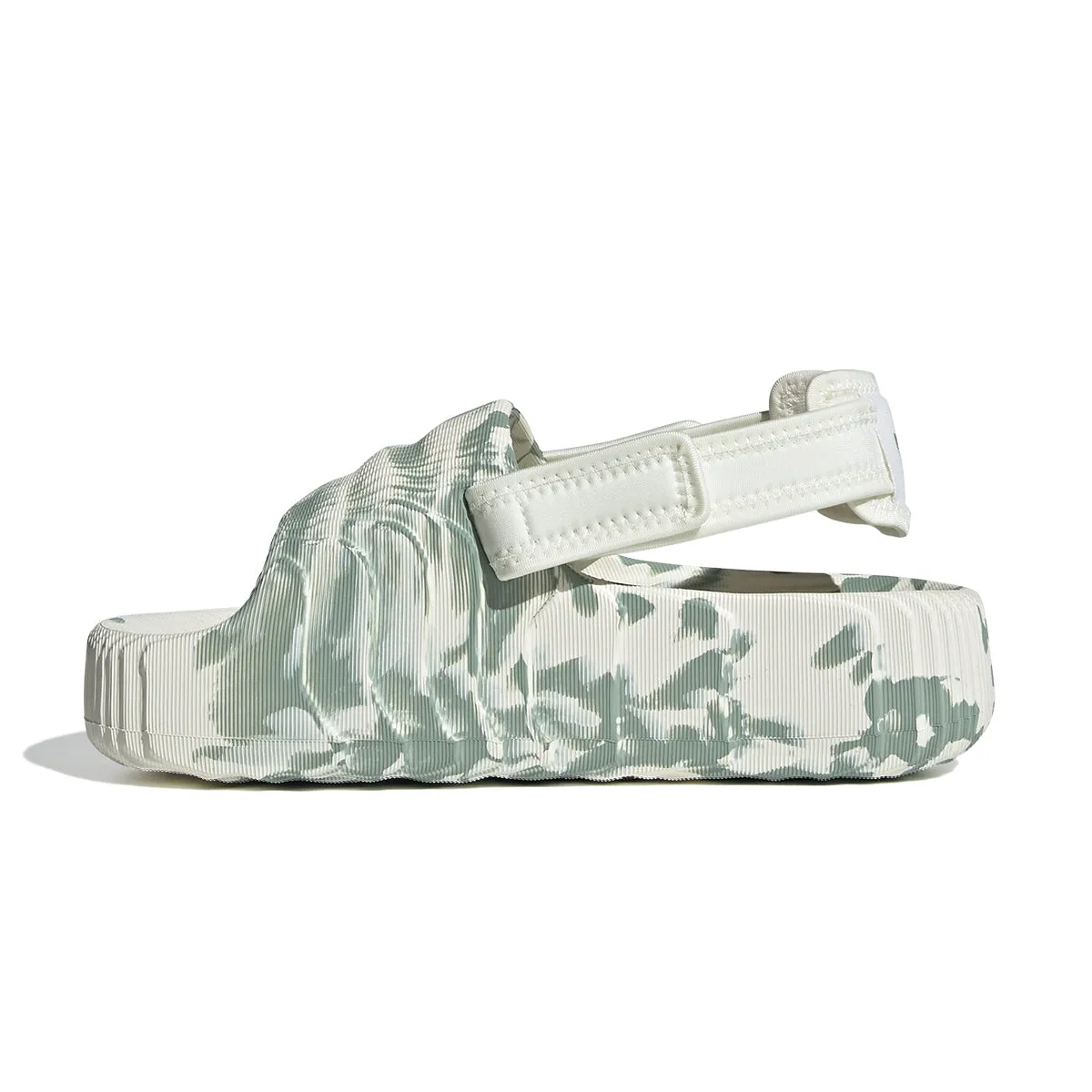 Antimicrobial Lining Fabric Wmns Adilette 22 XLG 'Off White Silver Green'