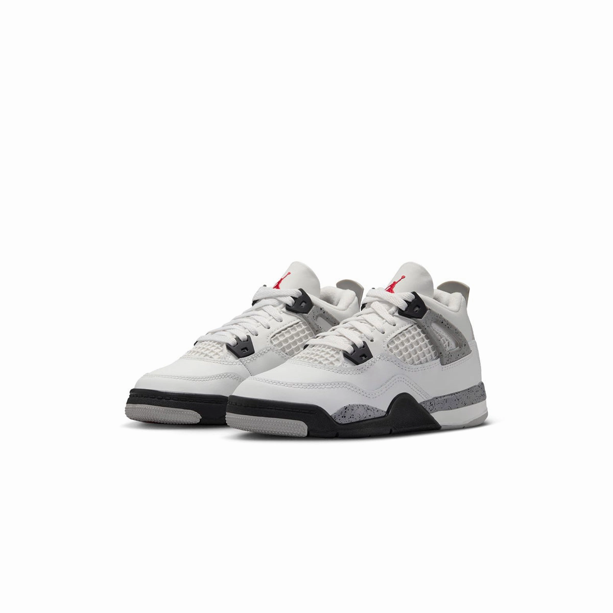 Kids Air Jordan 4 Retro 'White Cement' Anti Microbial Lining Daily Use
