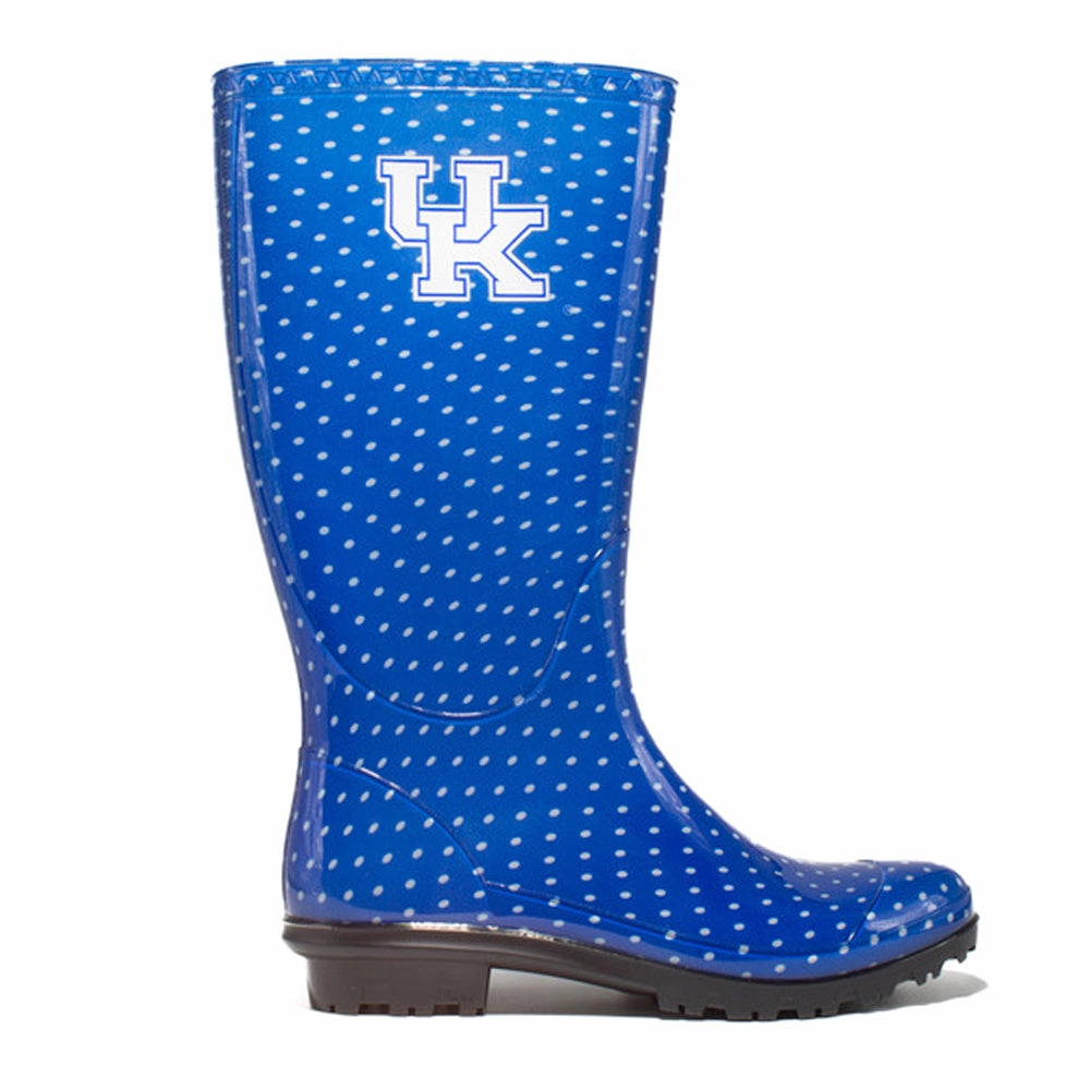 Outdoor Protection University of Kentucky Polka Dot Round Toe Rain Boots