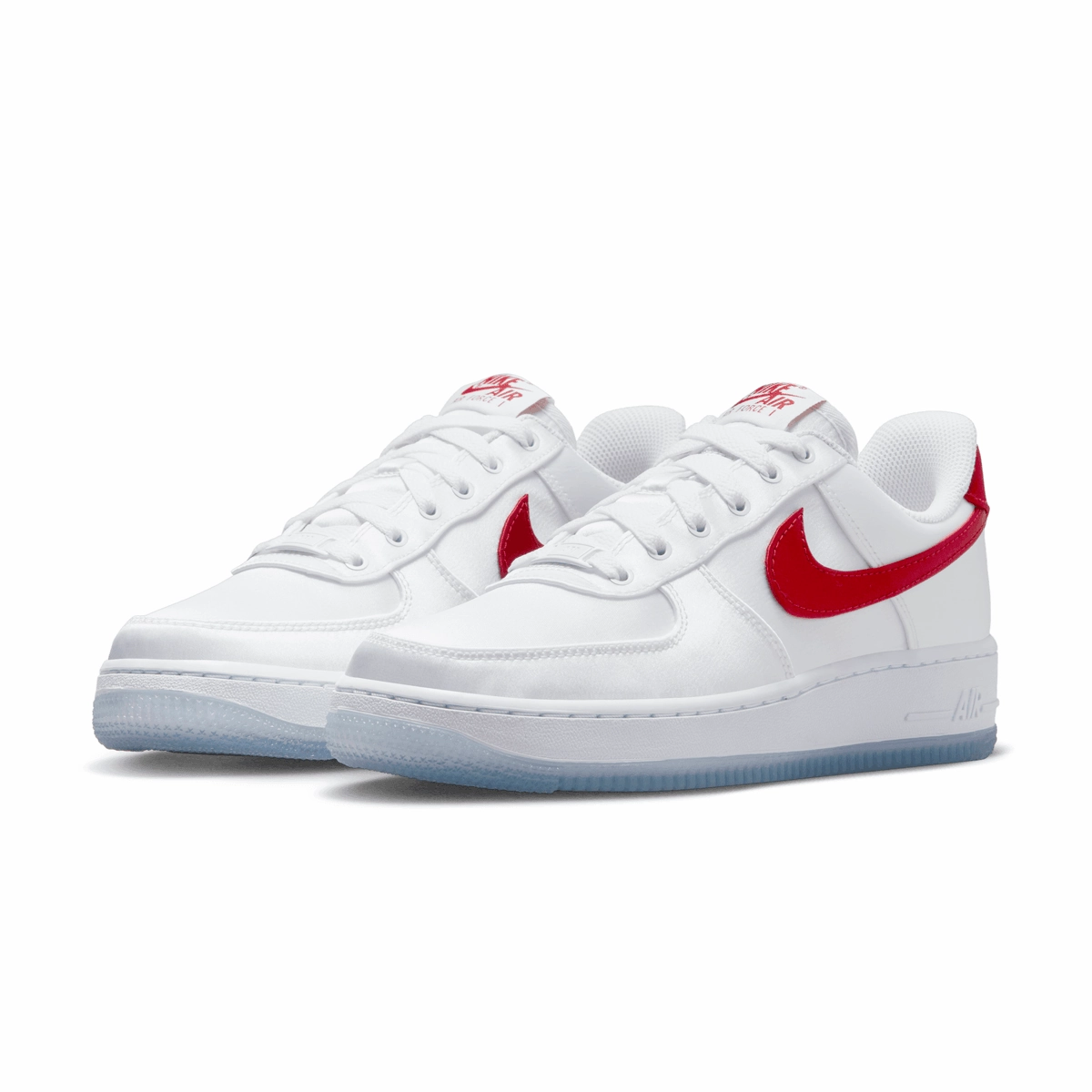 Wmns Air Force 1 ??07 'Satin White Red' Tourist Cozy Fit