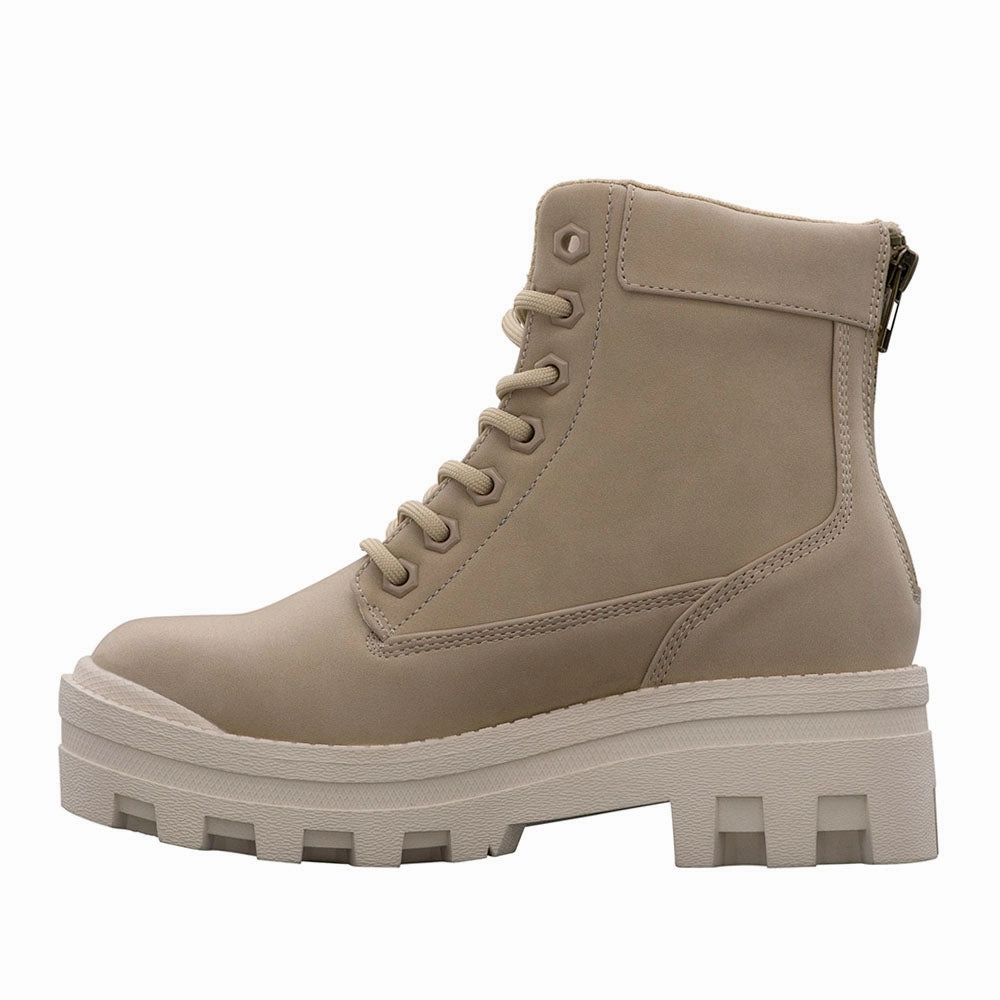 Mila Round Toe Platform Zippered Boots work use