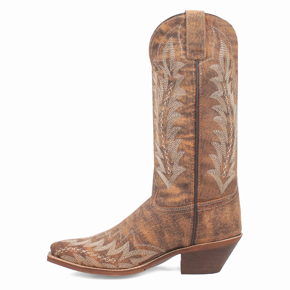 Canvas Material Mountain use Emmylee Embroidered Snip Toe Cowboy Boots