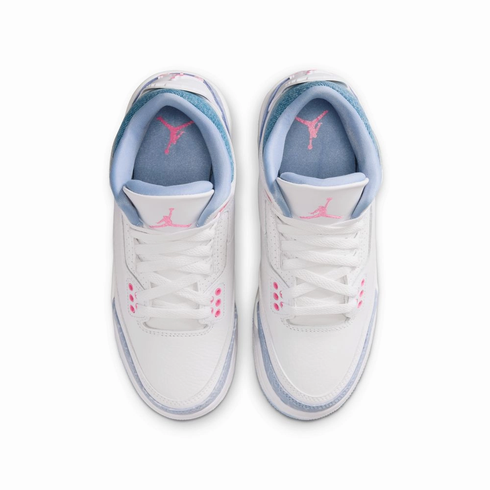 Kids Air Jordan 3 'Denim Pink Glow' trendy teenagers' looks