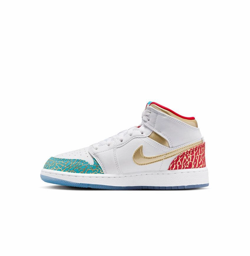 balance improvement side - zip Kid's Air Jordan 1 Mid SS 'UNC to Chi'