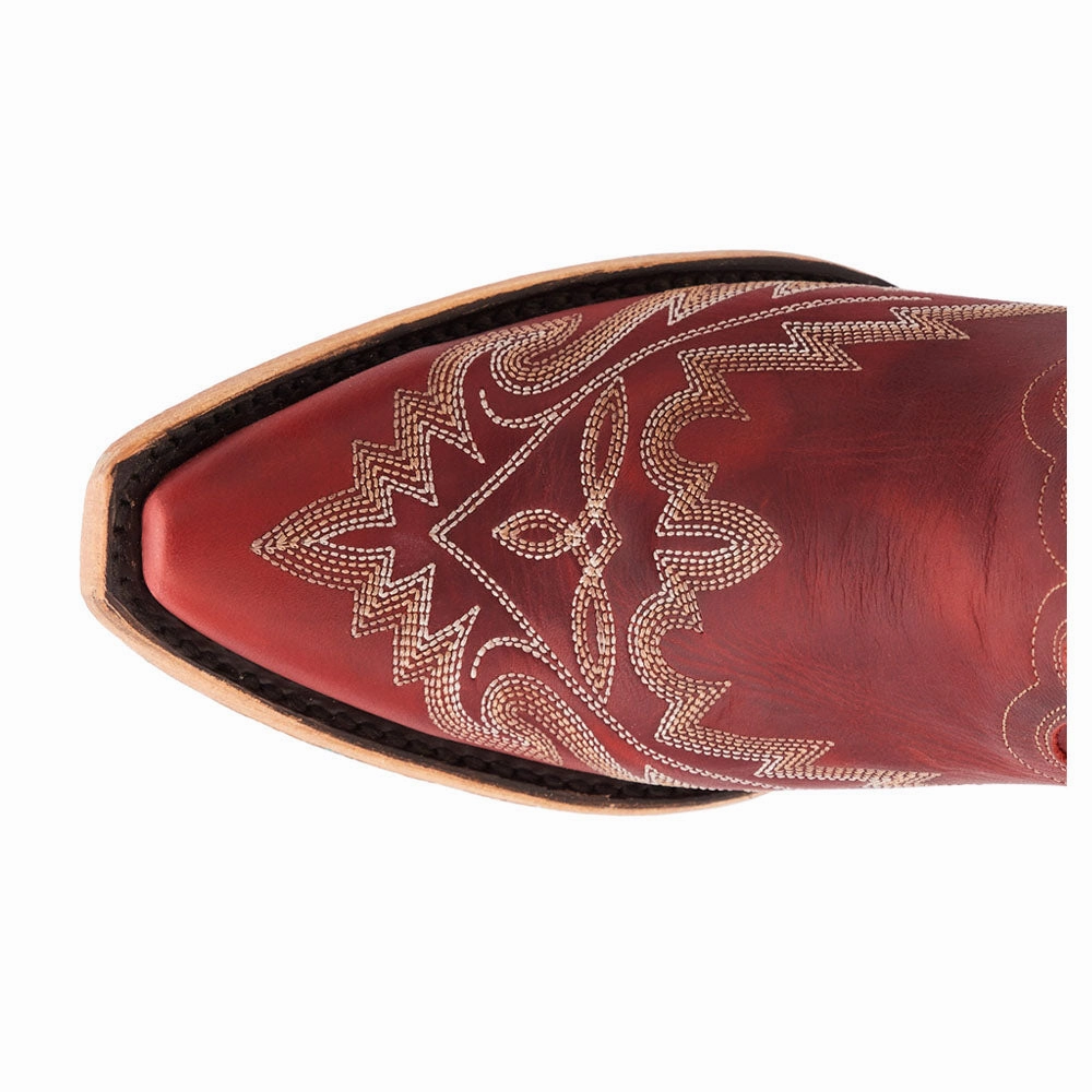 Comfortable Stability Lexington Embroidered Snip Toe Cowboy Bootie