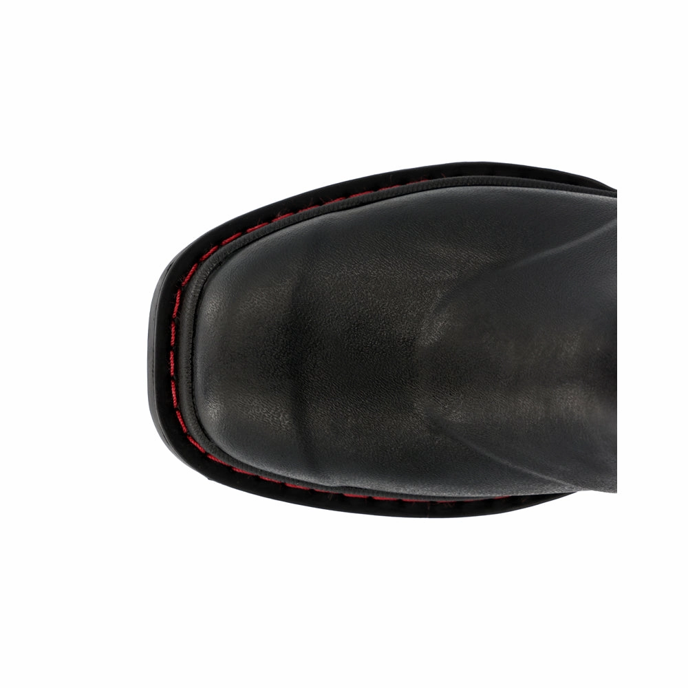 Chore Western Round Toe Pull On Boots (Toddler) Casual Comfort