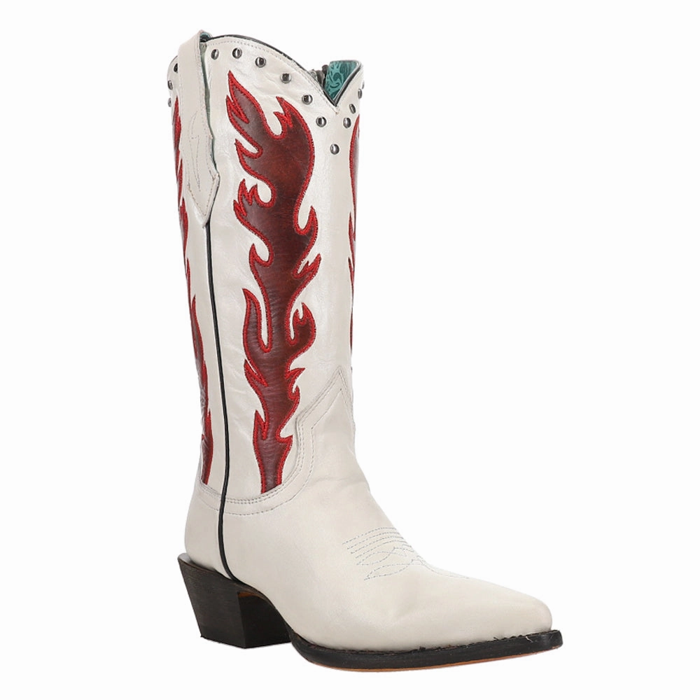 Tall Embroidered Studded Pointed Toe Cowboy Boots Rugged Built Rainy Day Commuter Cushioned Step Urban Traveler