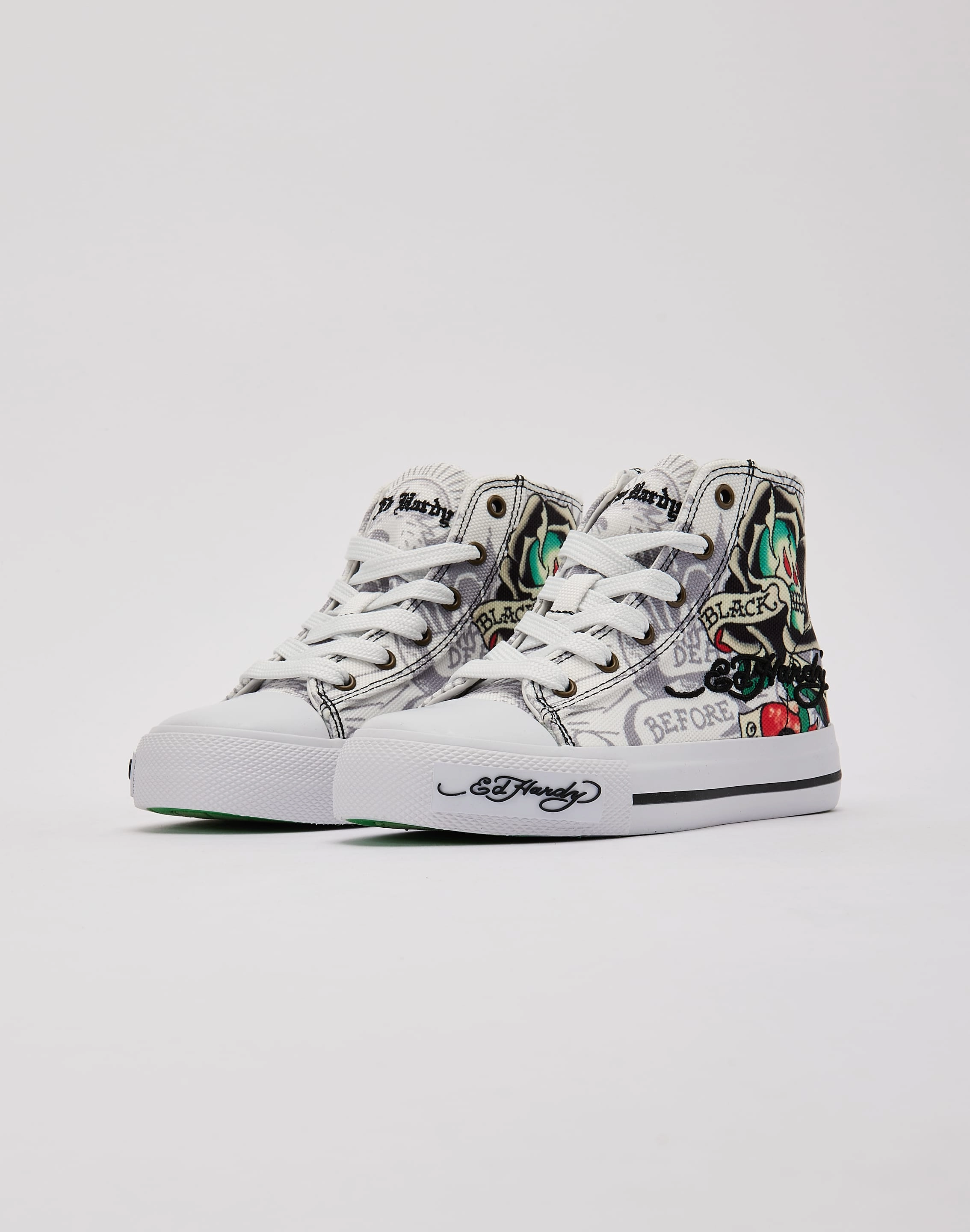 Ed Hardy Tattoo Hi Pre-School Mesh Flow Arch Support Technology