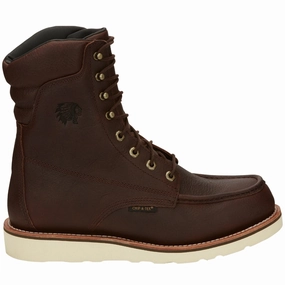 Roomy Edge Walker 8 Inch Waterproof Lace Up Wedge Work Boots