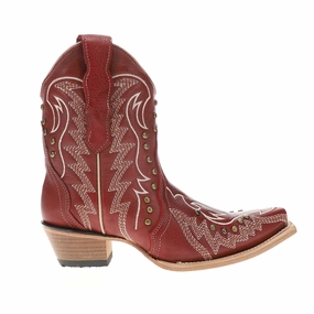 Dad Mode Embroidered Studded Snip Toe Cowboy Booties