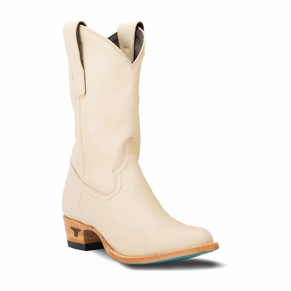 Abrasion   Resistant Plain Jane Round Toe Midi Zippered Cowboy Boot