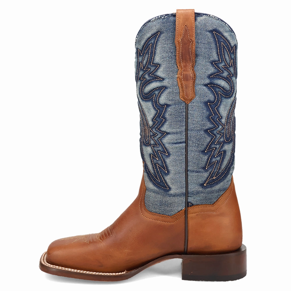 Reinforced Form Backcountry Camper Ellie Embroidered Square Toe Cowboy Boots