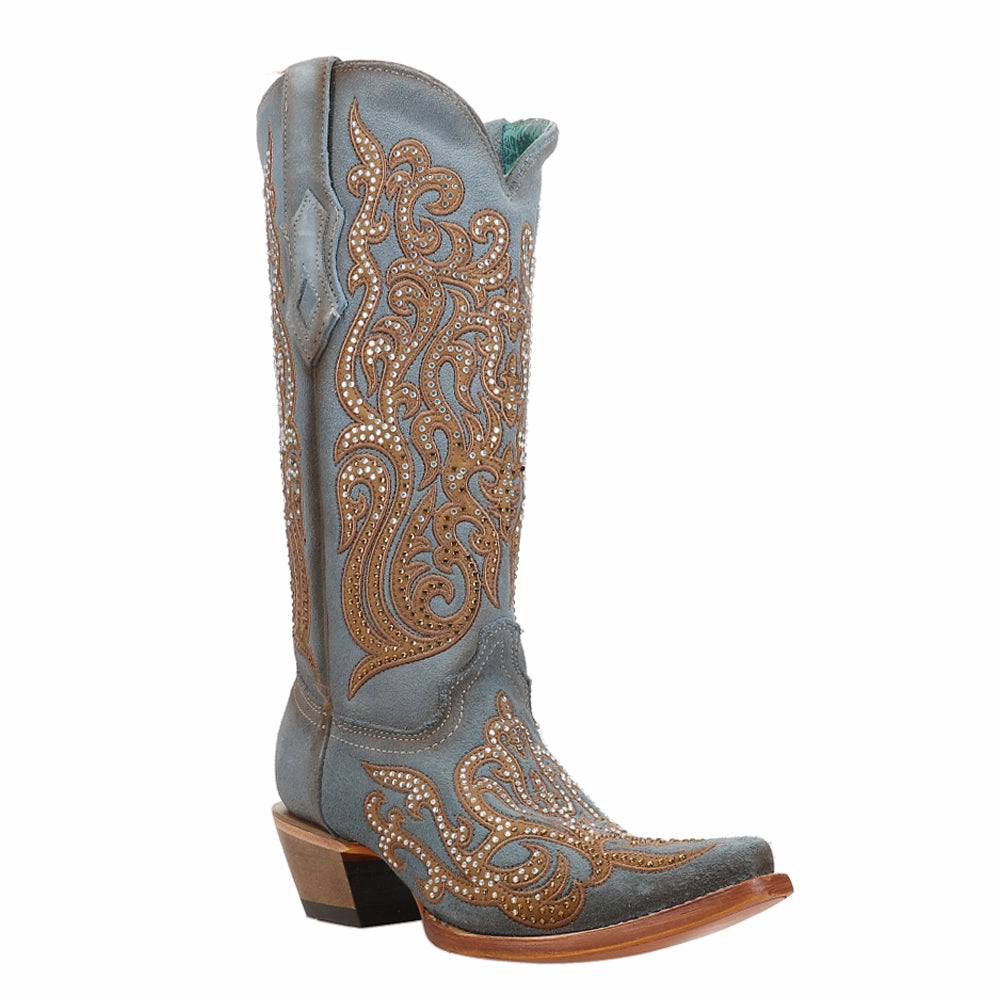 Embroidered Rhinestone Snip Toe Cowboy Boots Date Ready