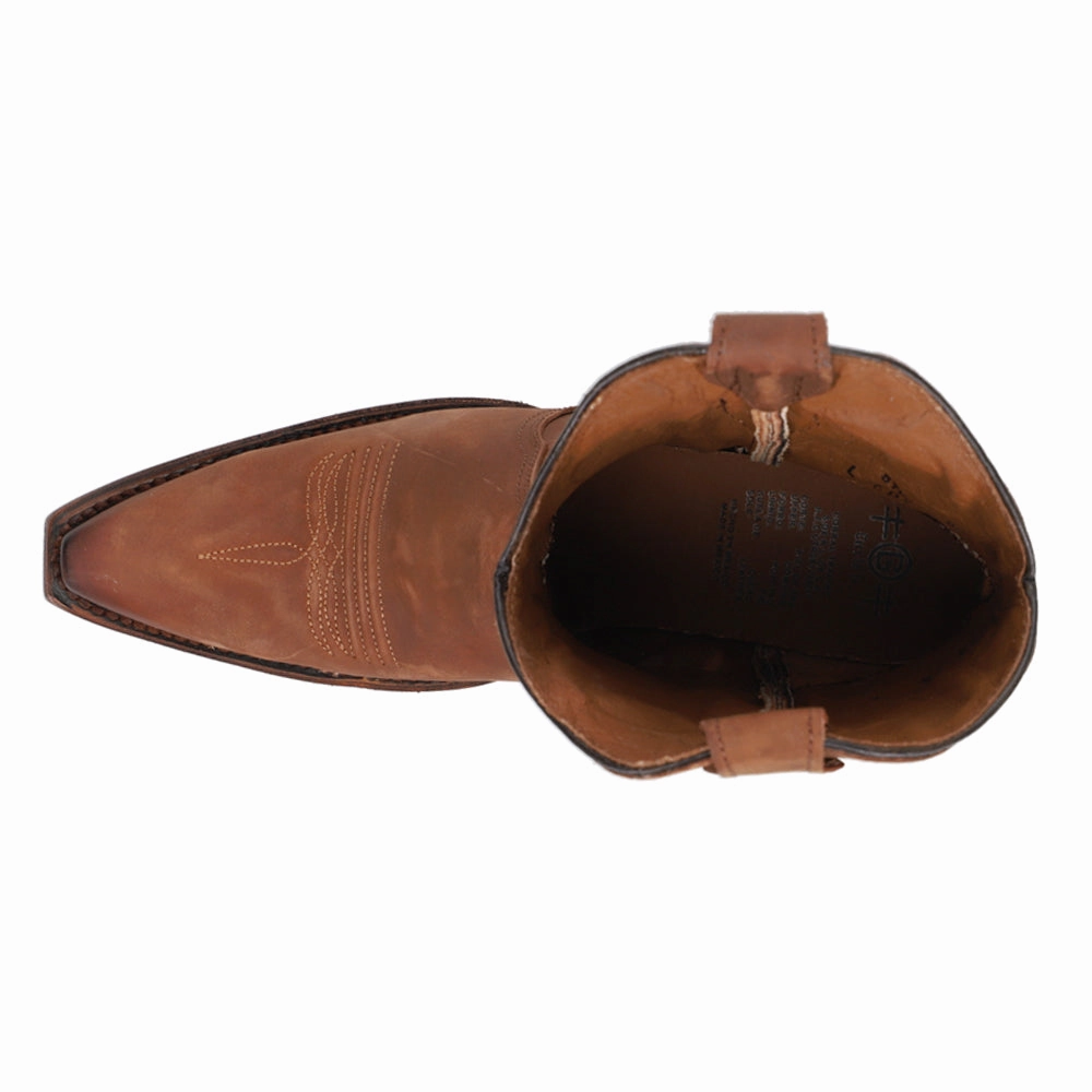 Embroidered Snip Toe Cowboy Booties Resilient Sole subtle style