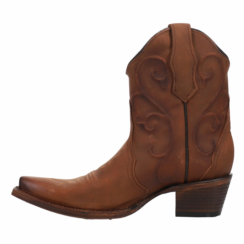 Grippy Outsole Adventure Seeker Comfortable Boots Embroidered Snip Toe Cowboy Booties