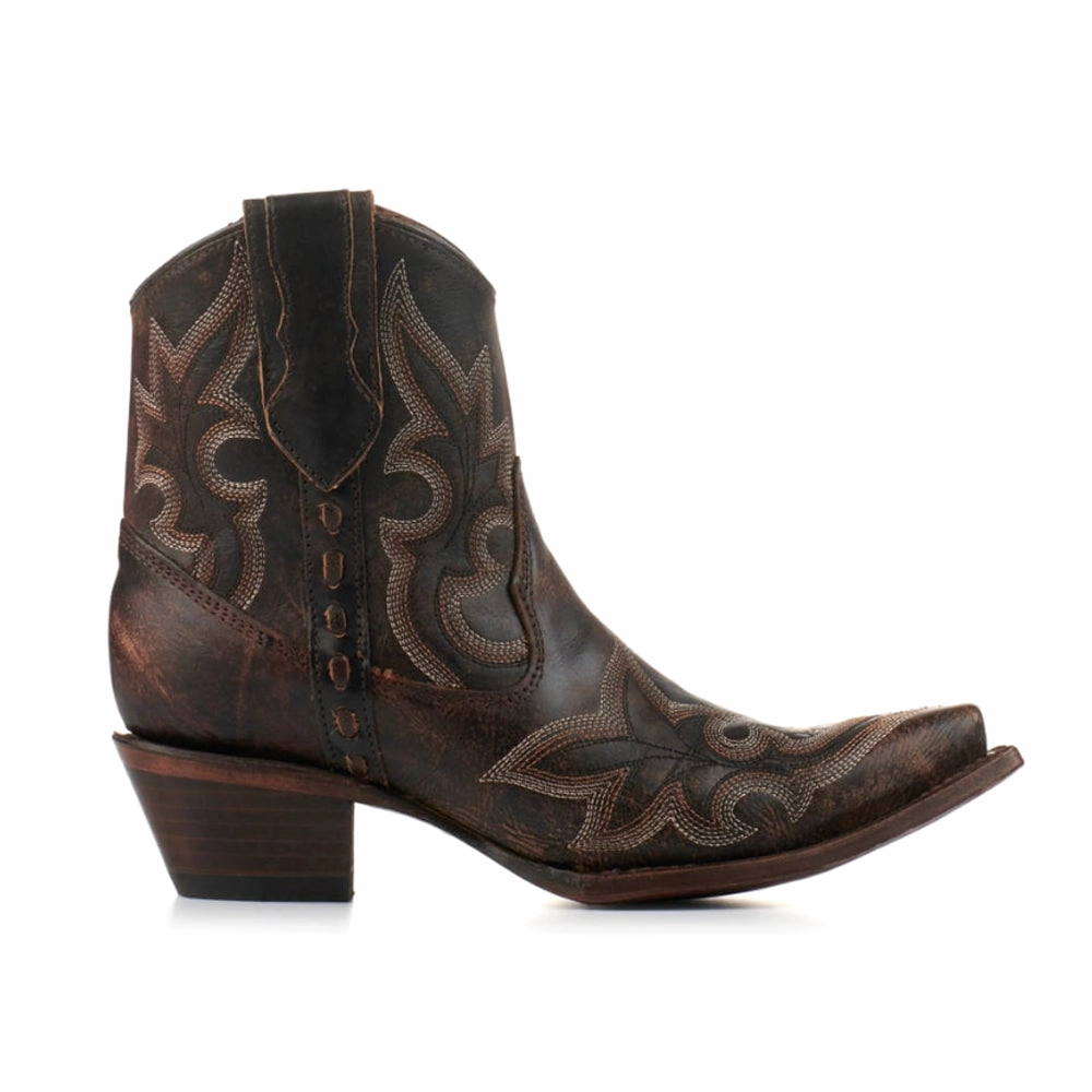 Reliable Grip Embroidered Snip Toe Cowboy Booties