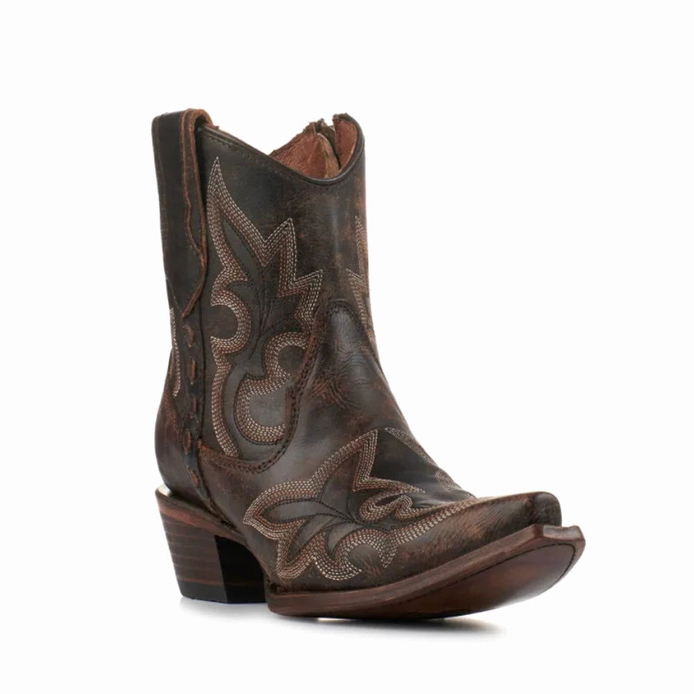 Insulated Weekend Camping Work Field Embroidered Snip Toe Cowboy Booties