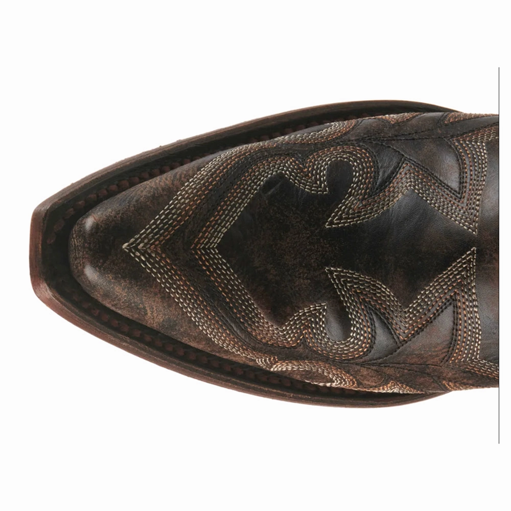 Comfortable compression Embroidered Snip Toe Cowboy Booties