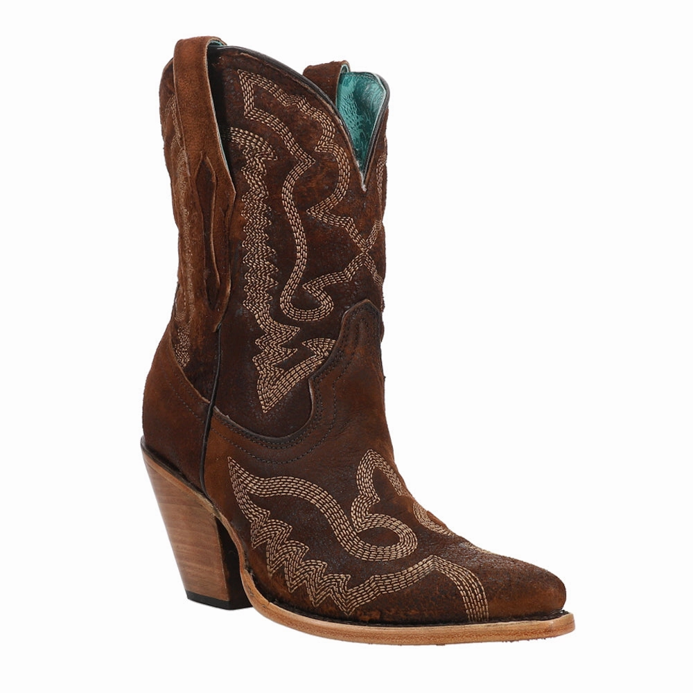 Embroidered Snip Toe Cowboy Booties Protective Gear