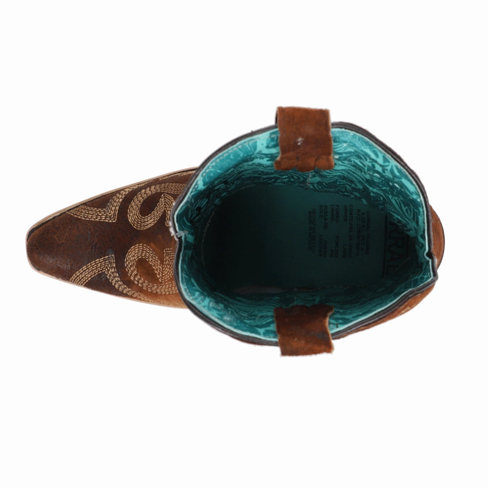 Fashion Guy Embroidered Snip Toe Cowboy Booties