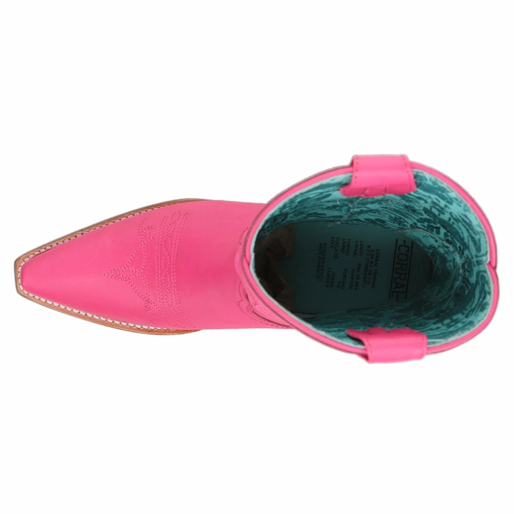 natural materials removable insoles Embroidered Snip Toe Cowboy Booties