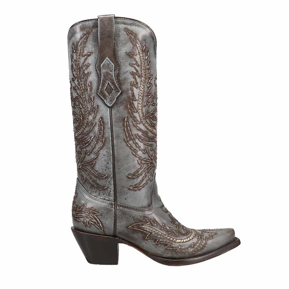 Breathable Rural Traveler Embroidered Snip Toe Cowboy Boots