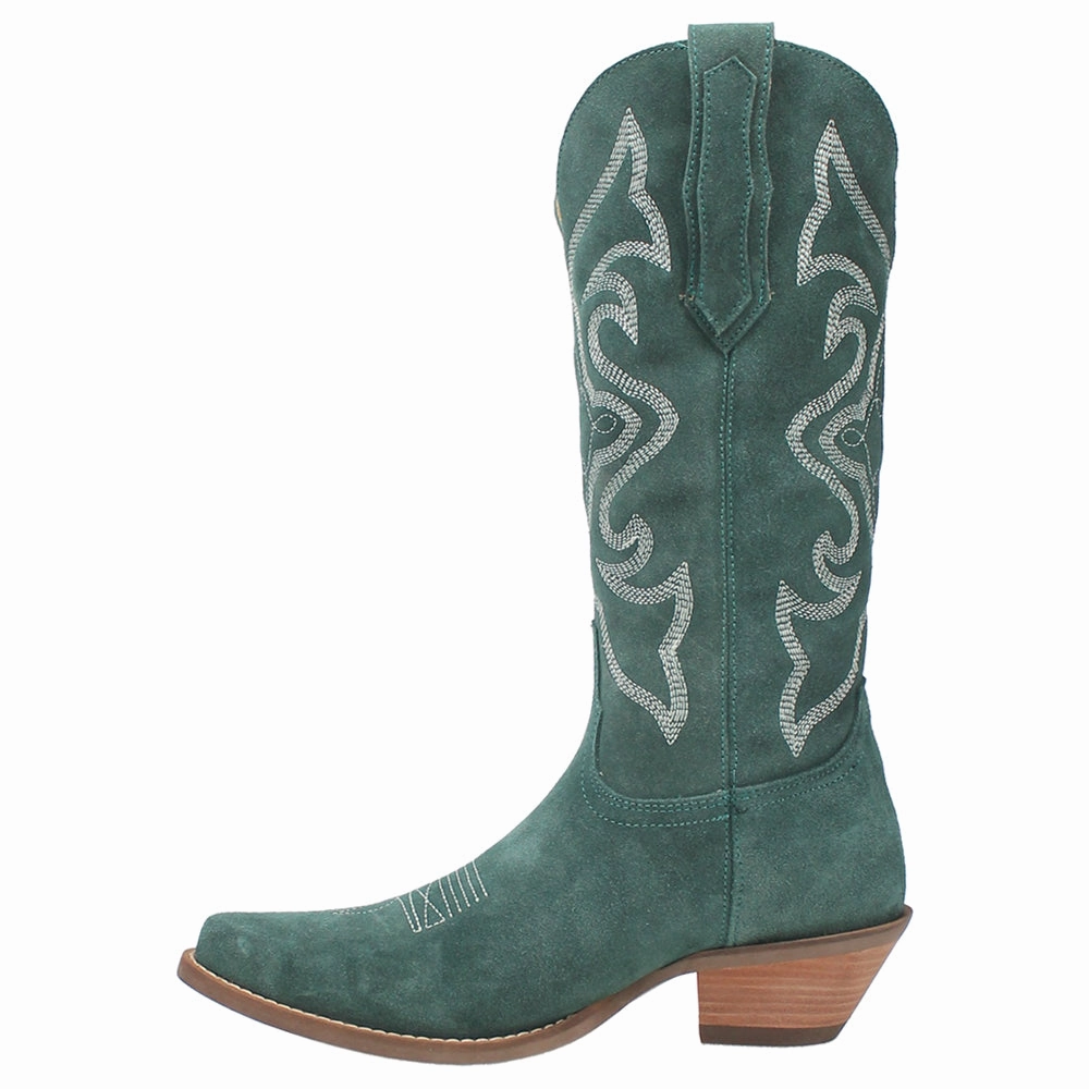 Out West Embroidered Snip Toe Cowboy Boots All Weather Outdoor Explorer Easy Entry