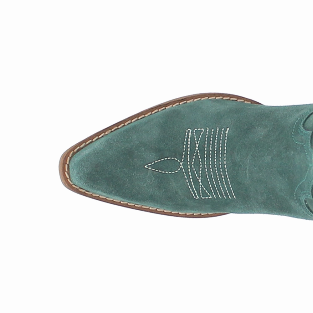 Out West Embroidered Snip Toe Cowboy Boots Protective Finish Snow Trekker Quick Fit