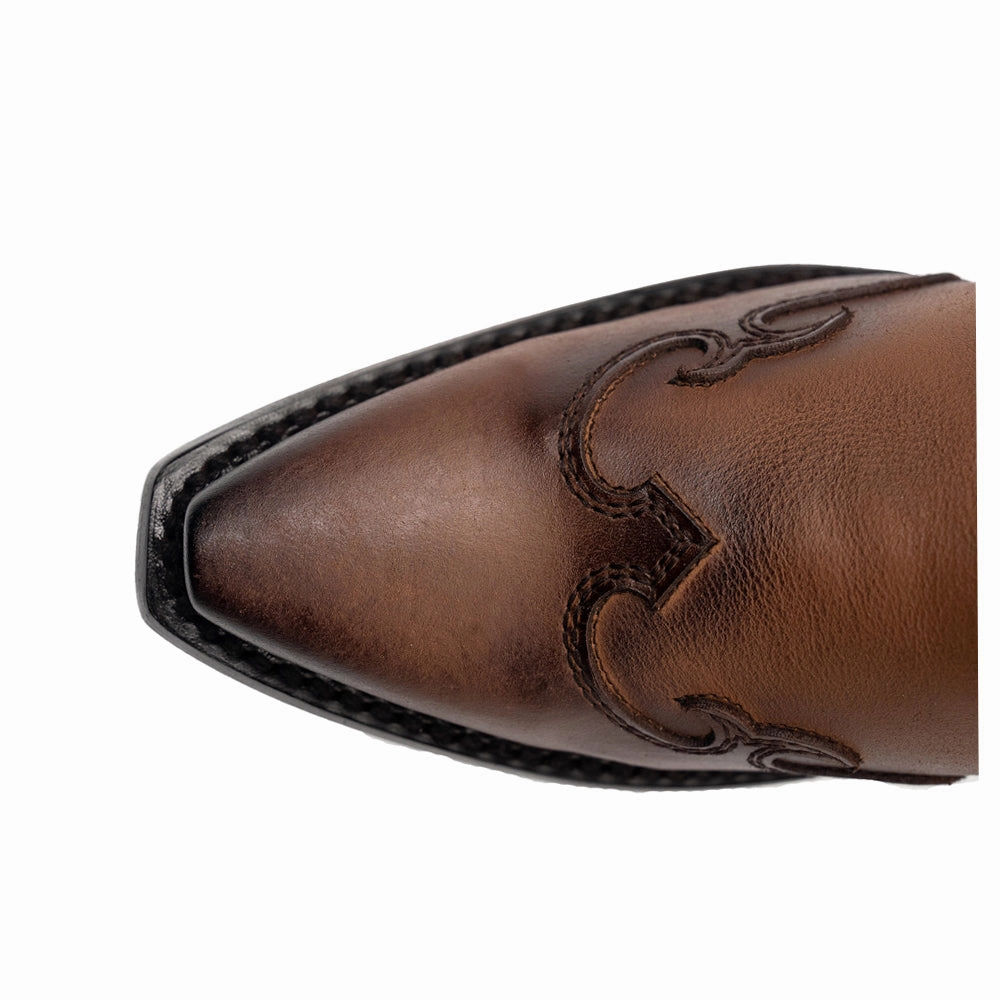 Quick Drying Rough Trail Hiker Estrella Overlay Snip Toe Pull On Cowboy Boots