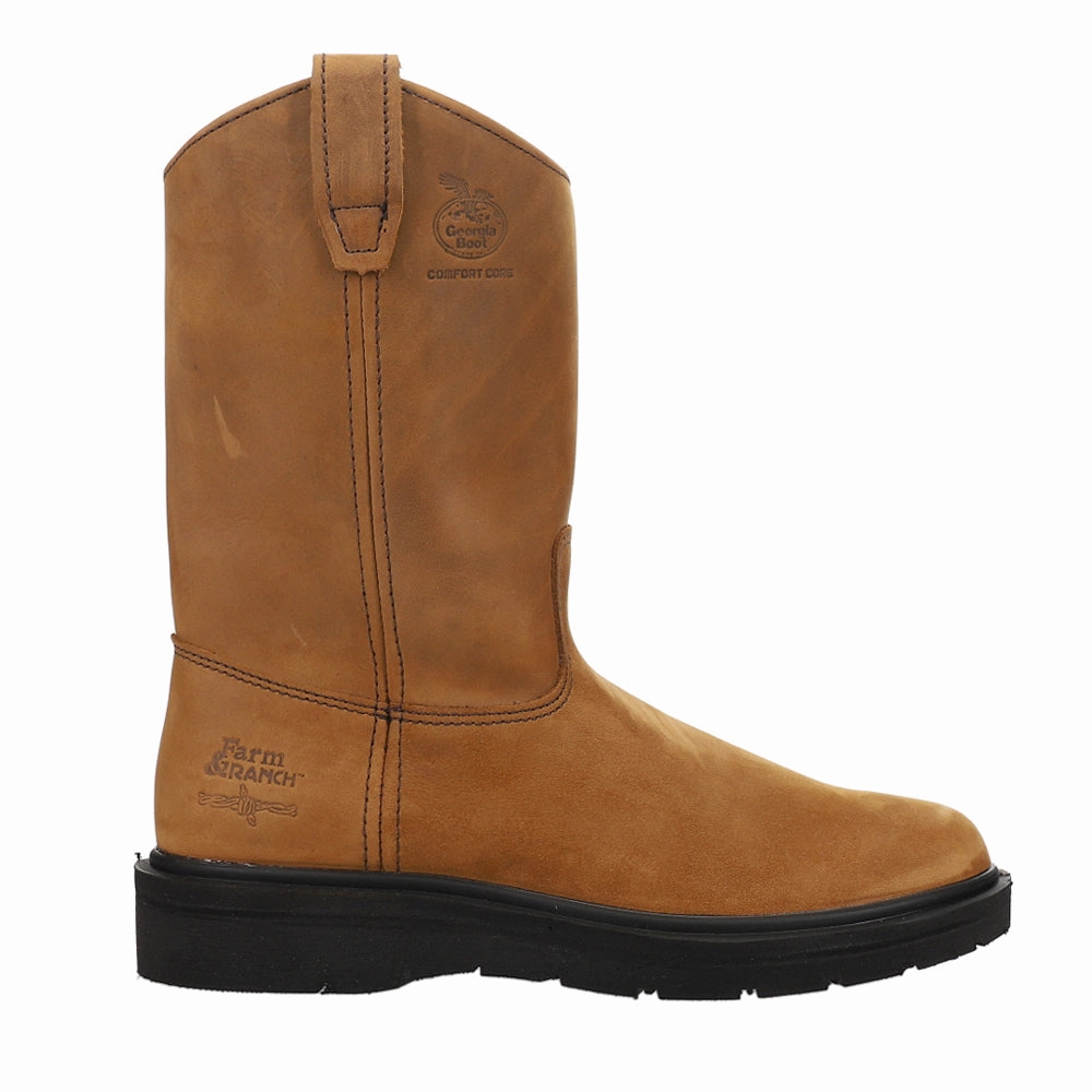 perforated design Farm Wellington 11 Inch Oil Resistant Soft Toe Work Boots