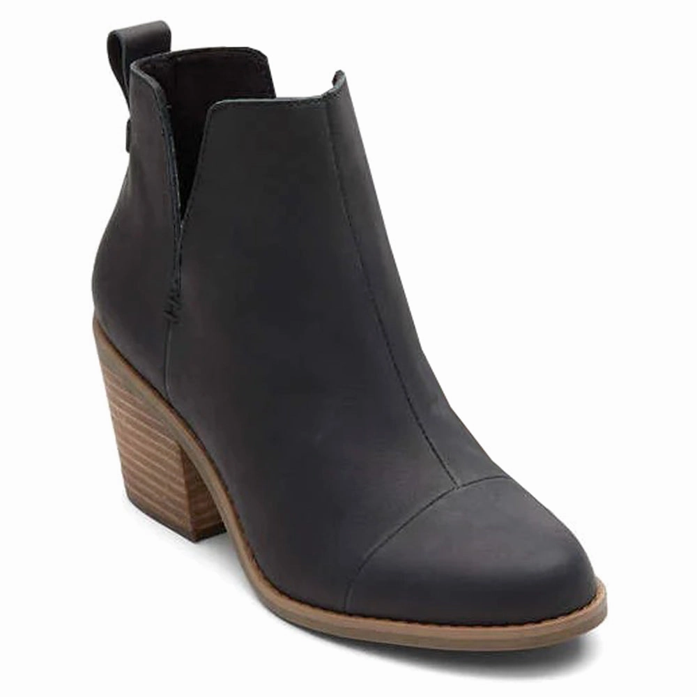 Quality Design Deep Black Everly Round Toe Pull On Booties