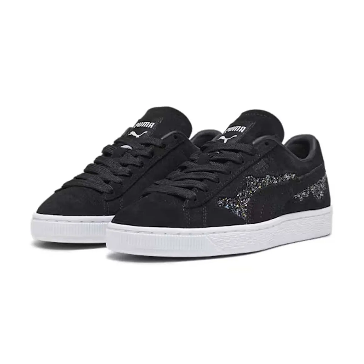 High Rebound Midsole Functional Design   Swarovski Wmns Suede 'Black'