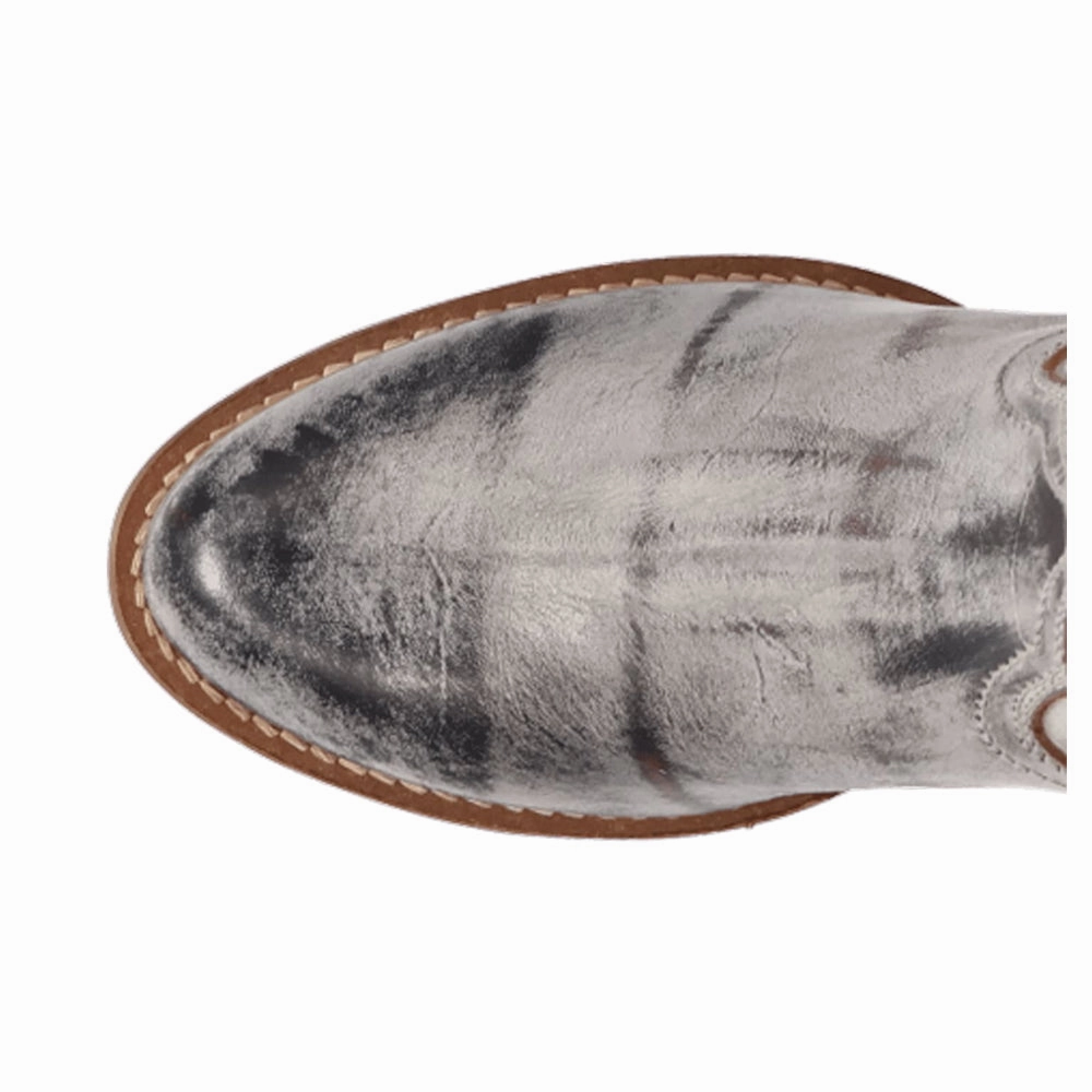 Protective Finish All Day Wear Faded Love Embroidered Round Toe Cowboy Boots