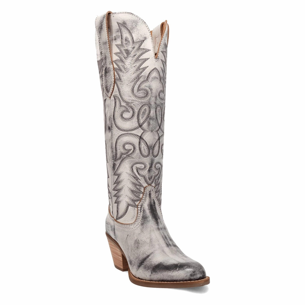 Nightclub Faded Love Embroidered Round Toe Cowboy Boots