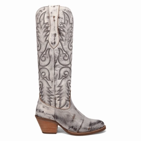 Rough texture Faded Love Embroidered Round Toe Cowboy Boots