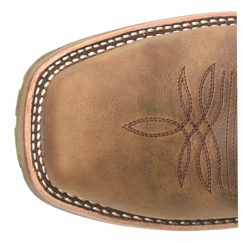 Tall Padded chic Graham 11 Inch Embroidered Slip Resistant Soft Toe Work Boots