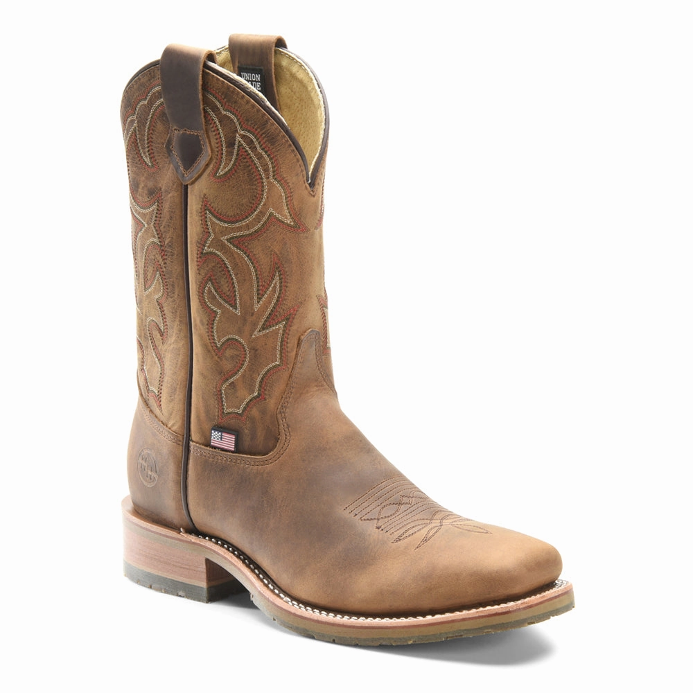 Graham 11 Inch Embroidered Slip Resistant Soft Toe Work Boots beach shoes Abrasion Resistant Materials