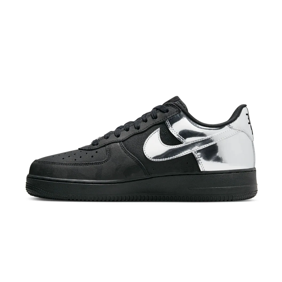 Air Force 1 Low 'Black Metallic Silver' Padded chic