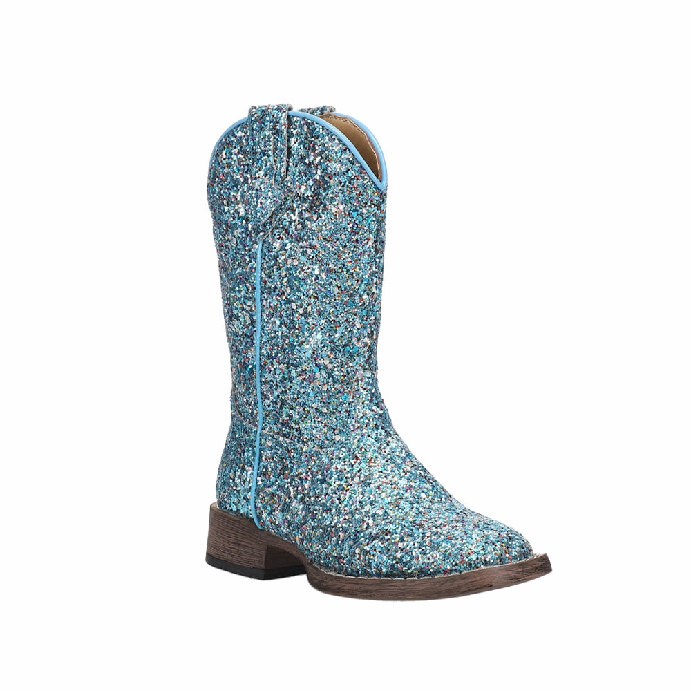 Glitter Galore Square Toe Cowboy Boots (Little Kid) gift pick