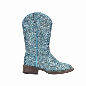 Glitter Galore Square Toe Cowboy Boots (Little Kid) Western Ride Hiking Style